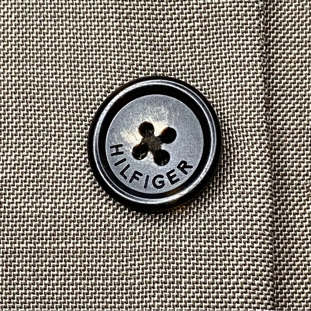 Tommy Hilfiger Sport Coat Blazer Men 44L Tan Brown 100% Wool Two Button